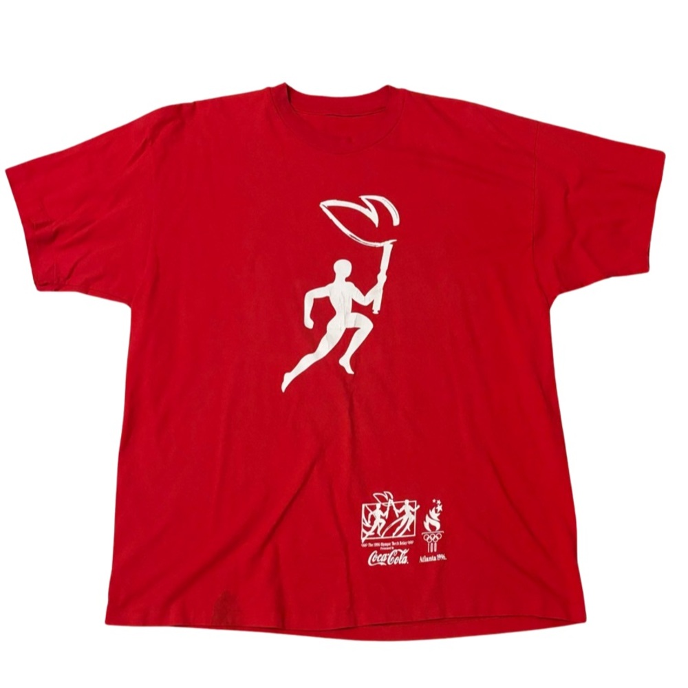 Vintage 1996 Atlanta Olympics Coca-Cola S/S T-Shirt - Size XL